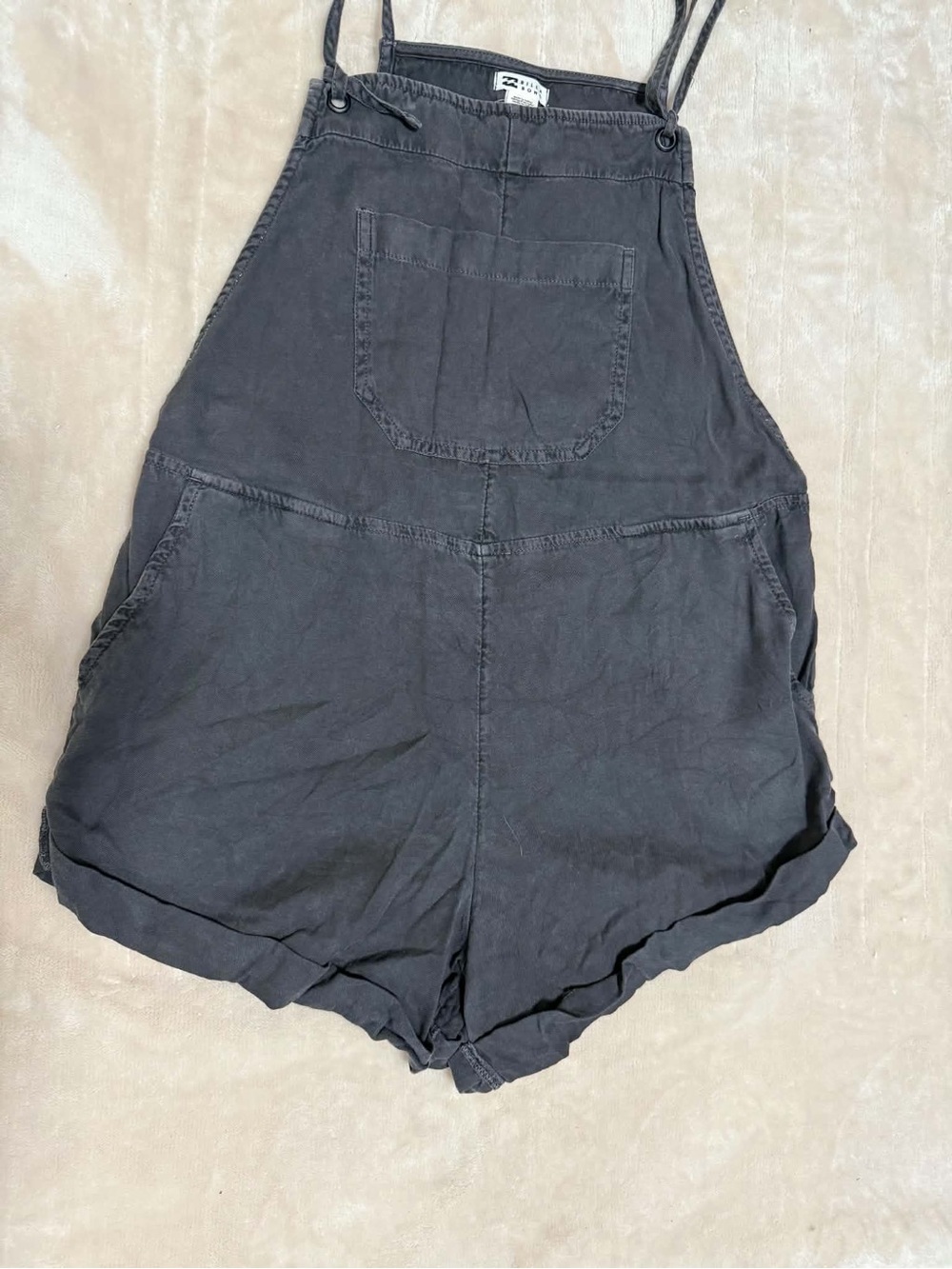 Billabong Black Women's Denim Short Overalls -medium